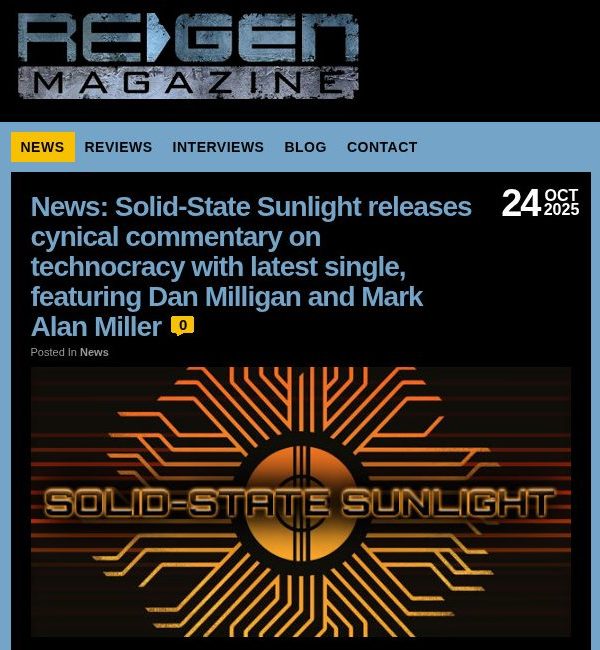 Fall Apart featured in ReGEN magazine